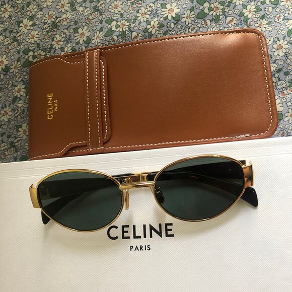 Celine Trimophe Metal Sunglasses - Picture 2 of 6